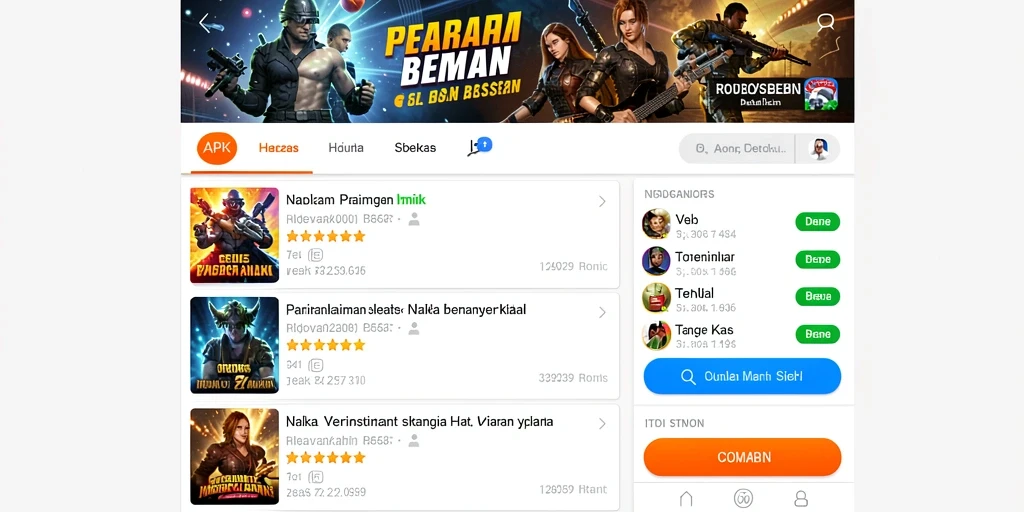 Mode multiplayer yang memungkinkan pemain bersaing secara langsung.