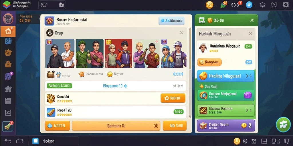 Tangkapan layar memperlihatkan mode kompetisi online dengan pemain dari seluruh dunia.