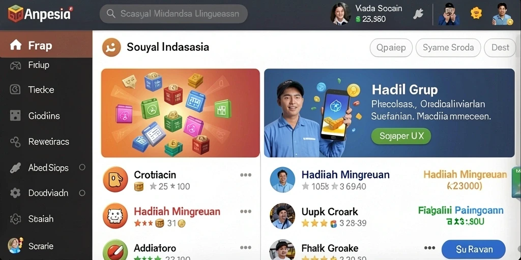 Karakter unik yang siap bertarung.
