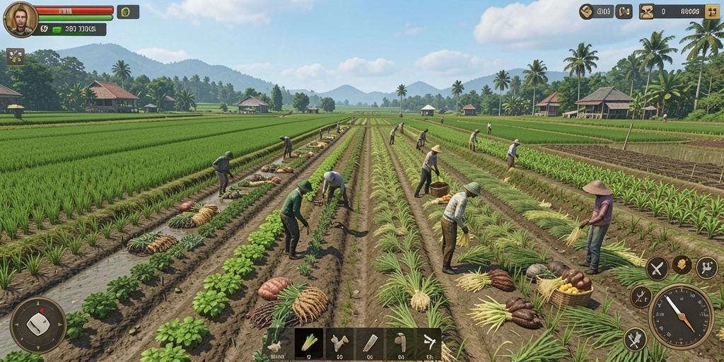 Screenshot dari salah satu level yang menantang dalam IDROK.