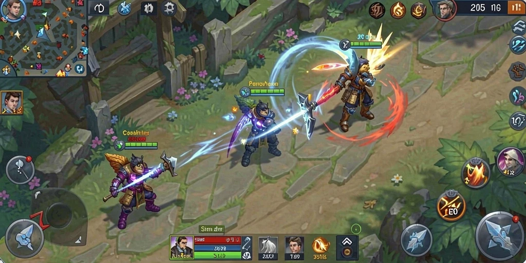Screenshot memperlihatkan mode balapan multiplayer yang seru.