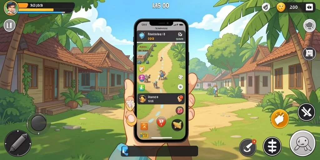 Menu interaktif yang memudahkan navigasi dalam permainan.